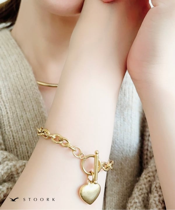 【再入荷】Heart Chain Bracelet - stoork