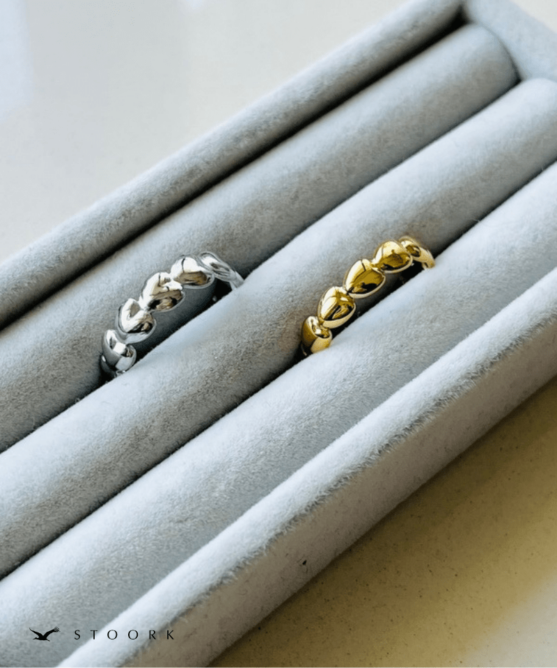 Heart Link Open Ring - stoork