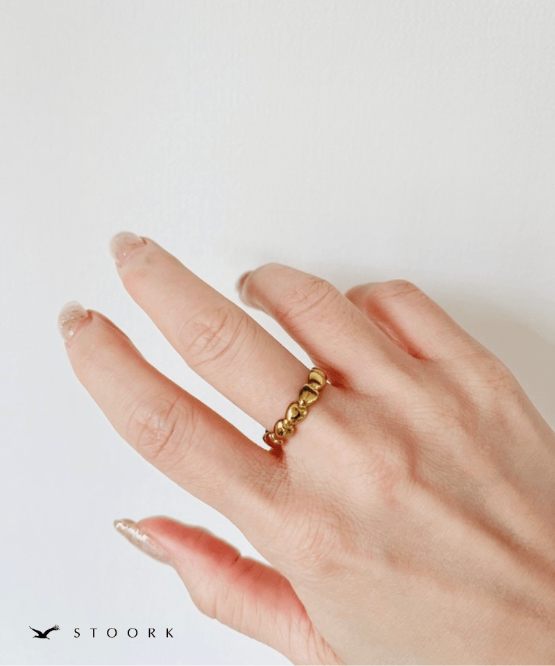 Heart Link Open Ring - stoork