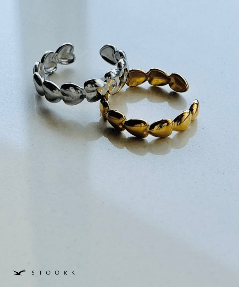 Heart Link Open Ring - stoork