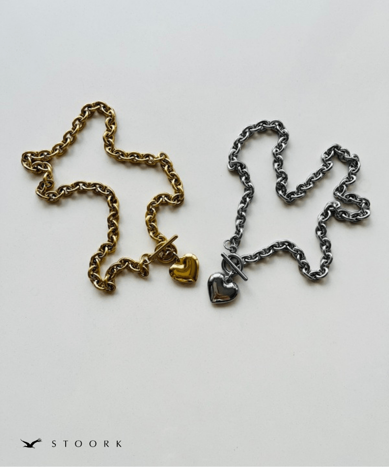 Heart Top Chain Necklace - stoork