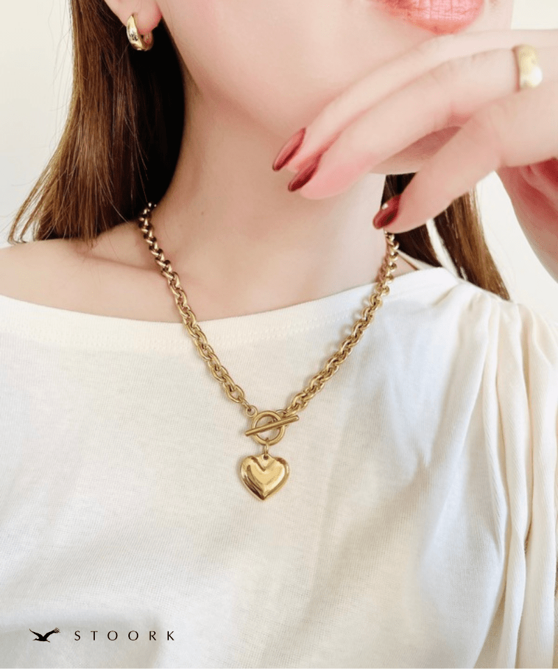 Heart Top Chain Necklace - stoork