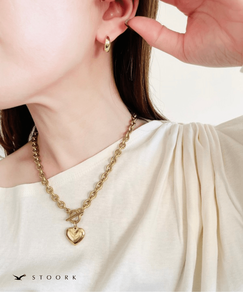 Heart Top Chain Necklace - stoork