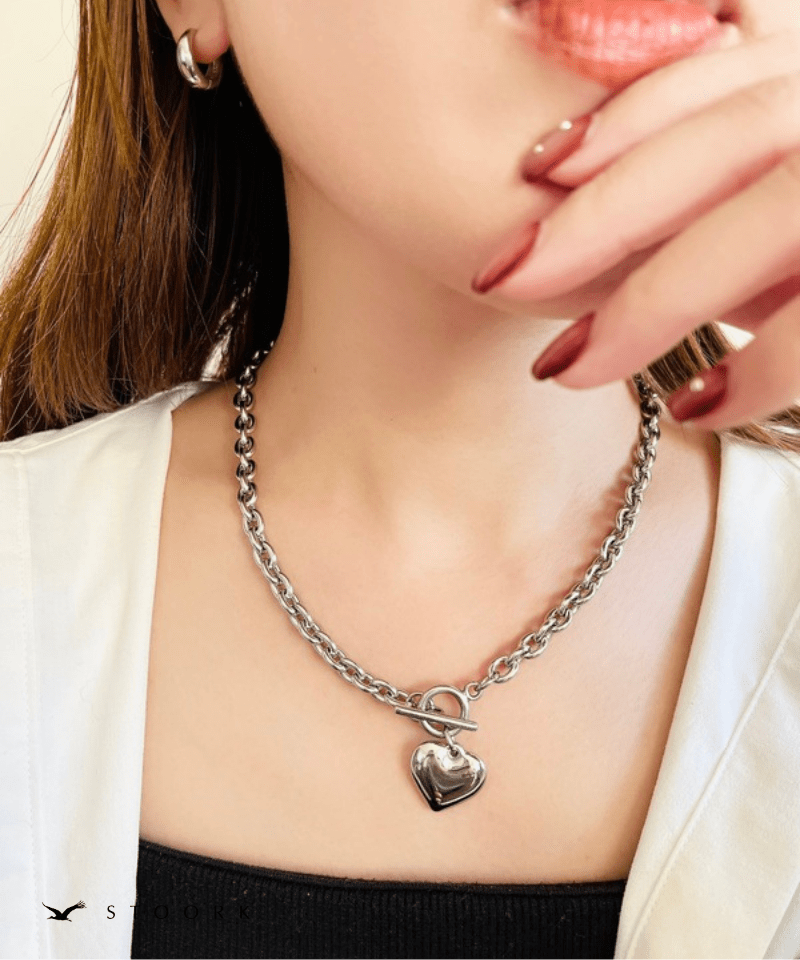 Heart Top Chain Necklace - stoork