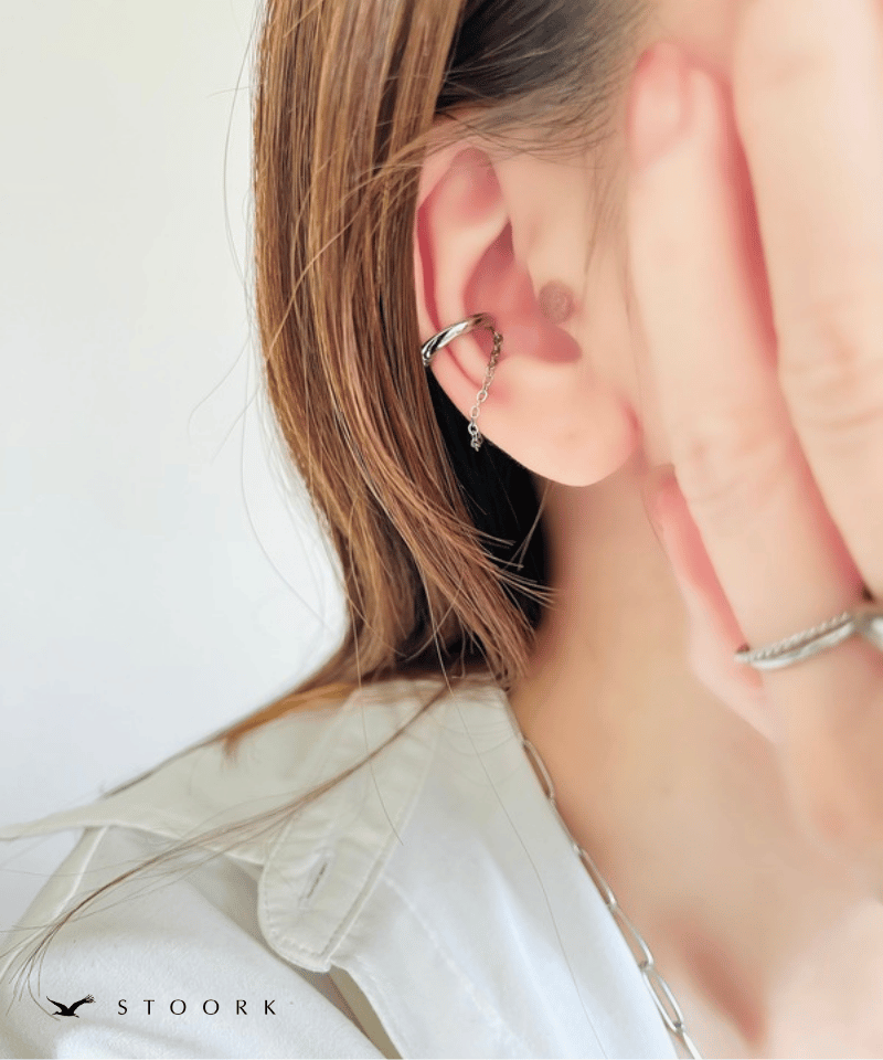 【再入荷】Hoop Chain Earring - stoork