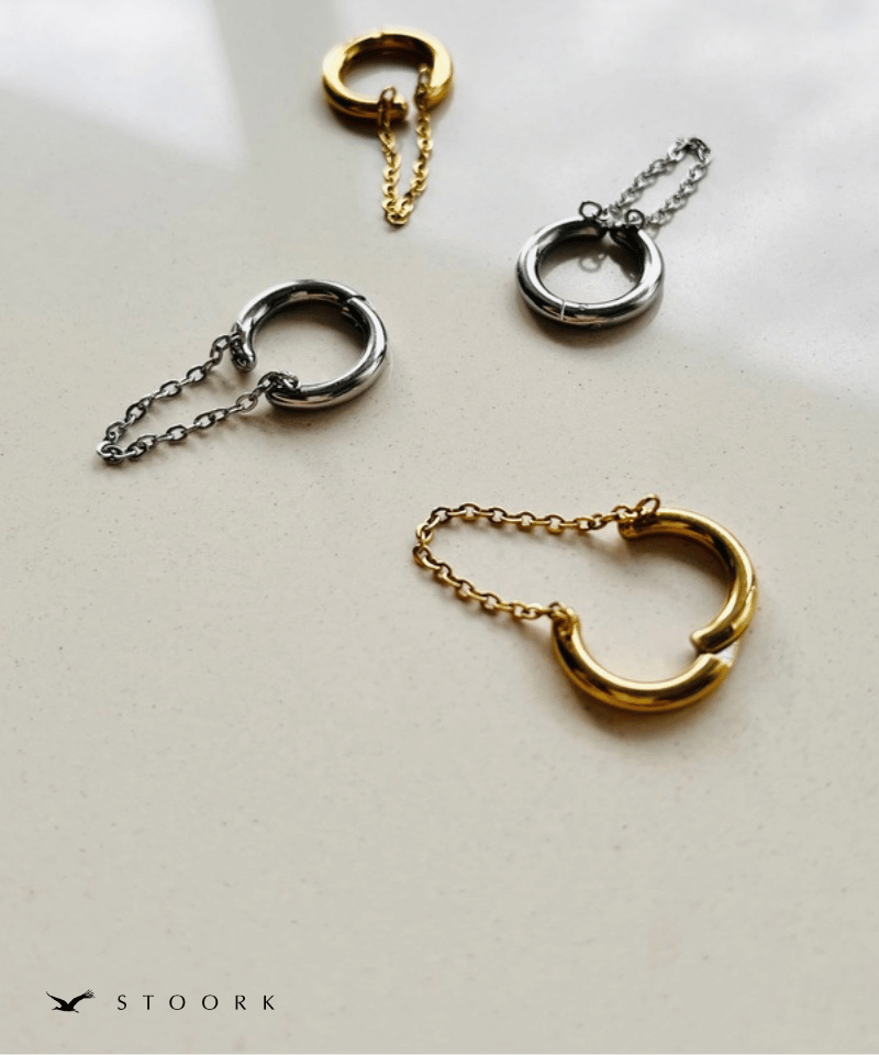【再入荷】Hoop Chain Earring - stoork
