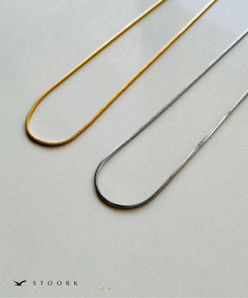 Layered Design Chain Necklace - stoork