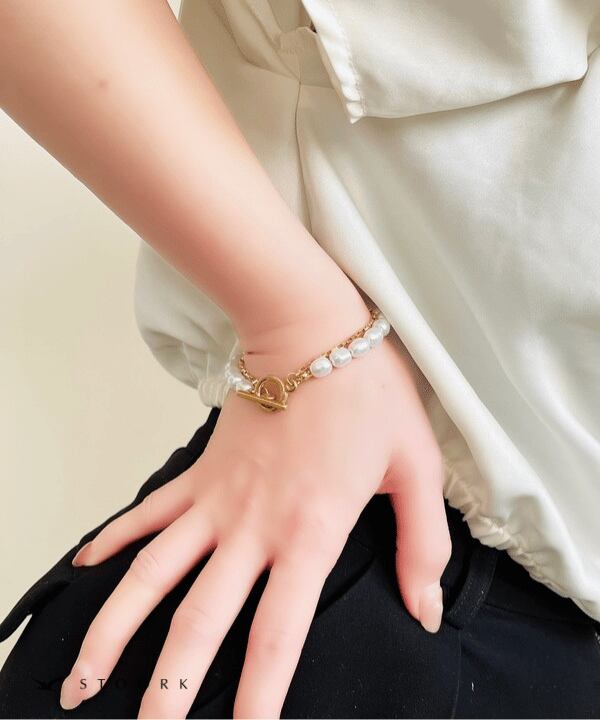 Mantel Pearl Chain Bracelet - stoork