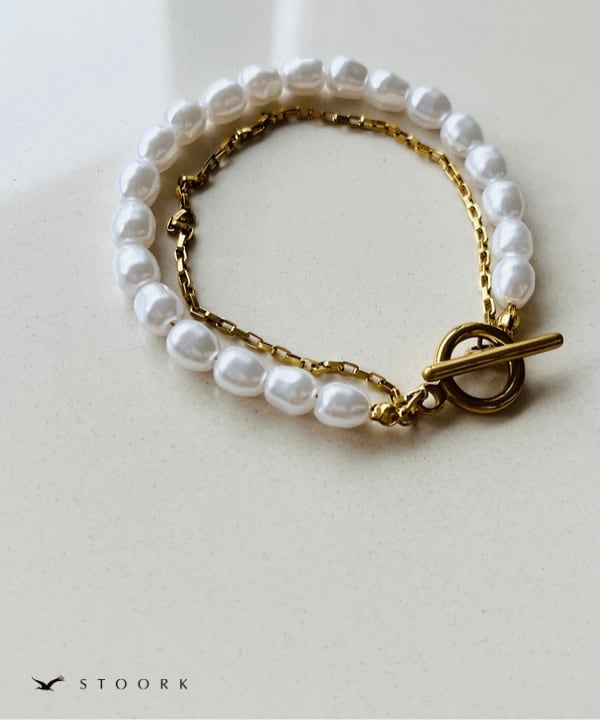 Mantel Pearl Chain Bracelet - stoork