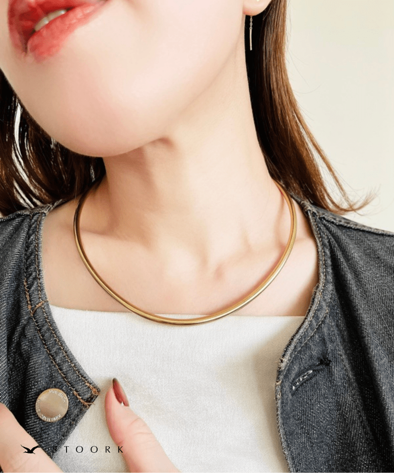 【再入荷】Metal Curve Choker - stoork