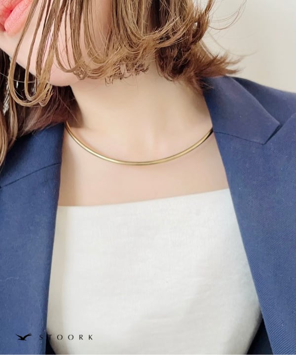 【再入荷】Metal Curve Choker - stoork