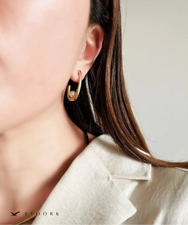 【再入荷】Metal Pearl Pierce - stoork