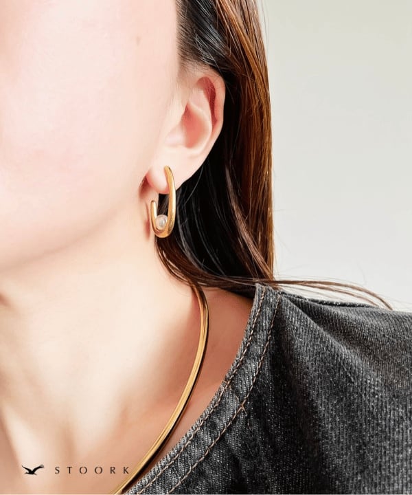 【再入荷】Metal Pearl Pierce - stoork