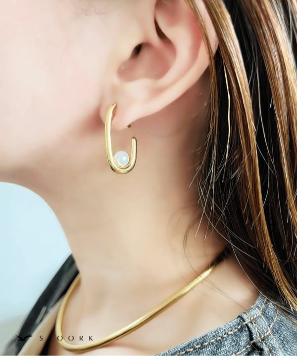 【再入荷】Metal Pearl Pierce - stoork
