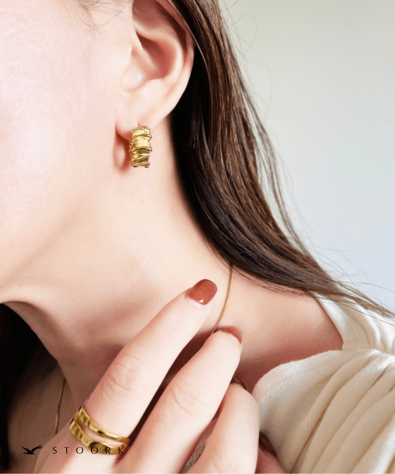 Metal Wave Hoop Pierce - stoork