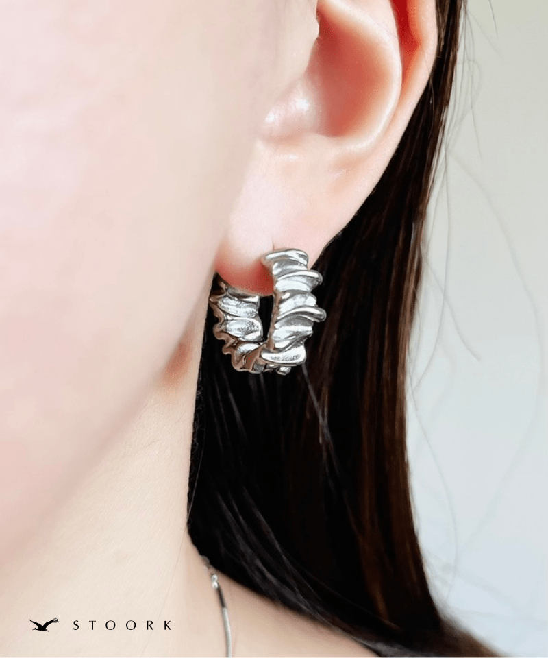 Metal Wave Hoop Pierce - stoork