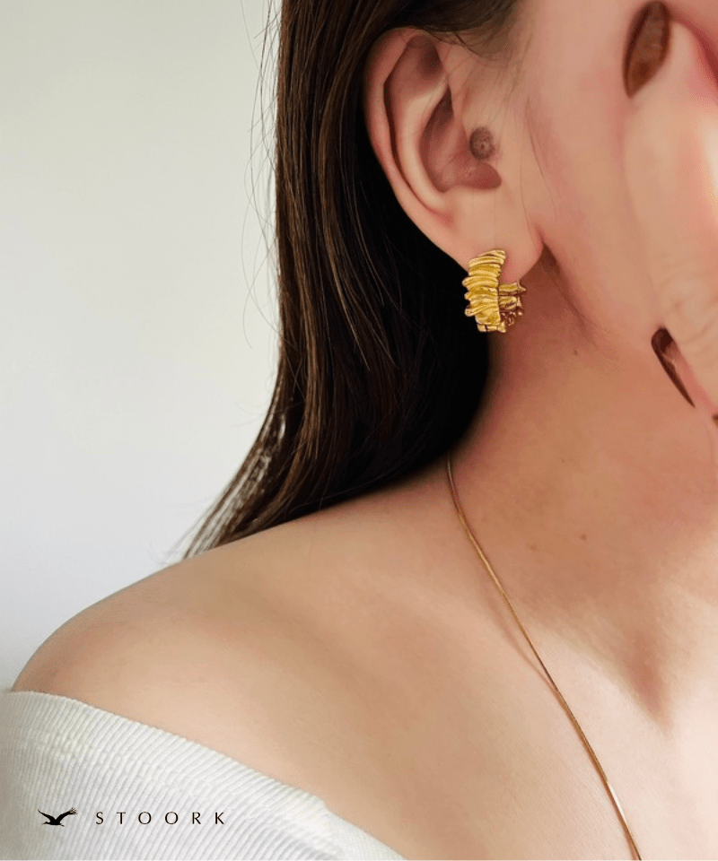 Metal Wave Hoop Pierce - stoork