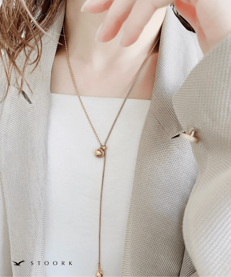 Mixed Chain Ball Necklace - stoork