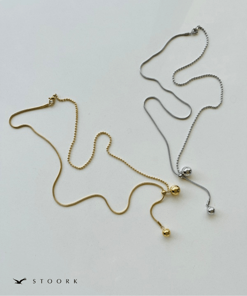 Mixed Chain Ball Necklace - stoork