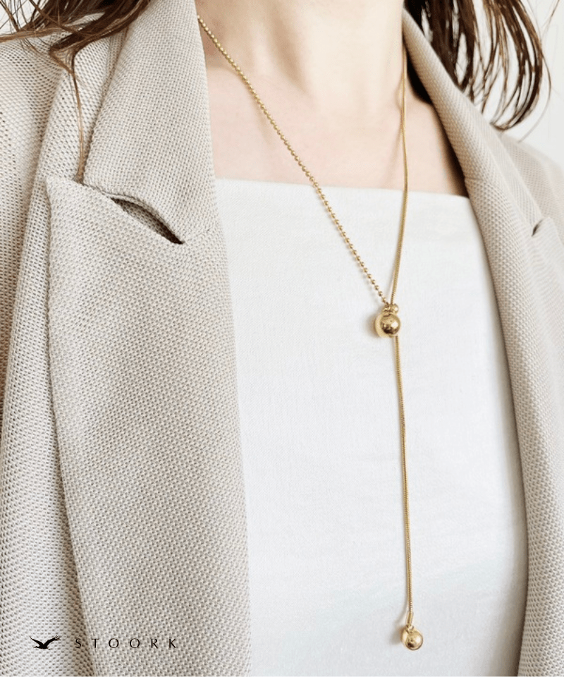 Mixed Chain Ball Necklace - stoork