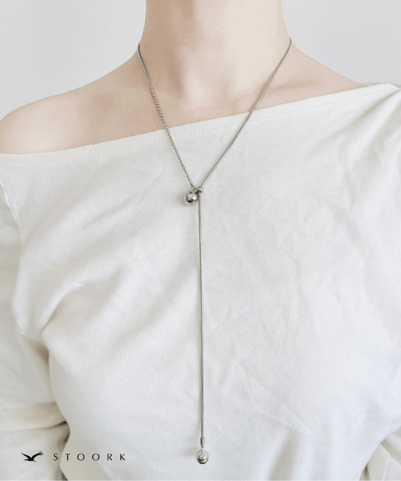 Mixed Chain Ball Necklace - stoork