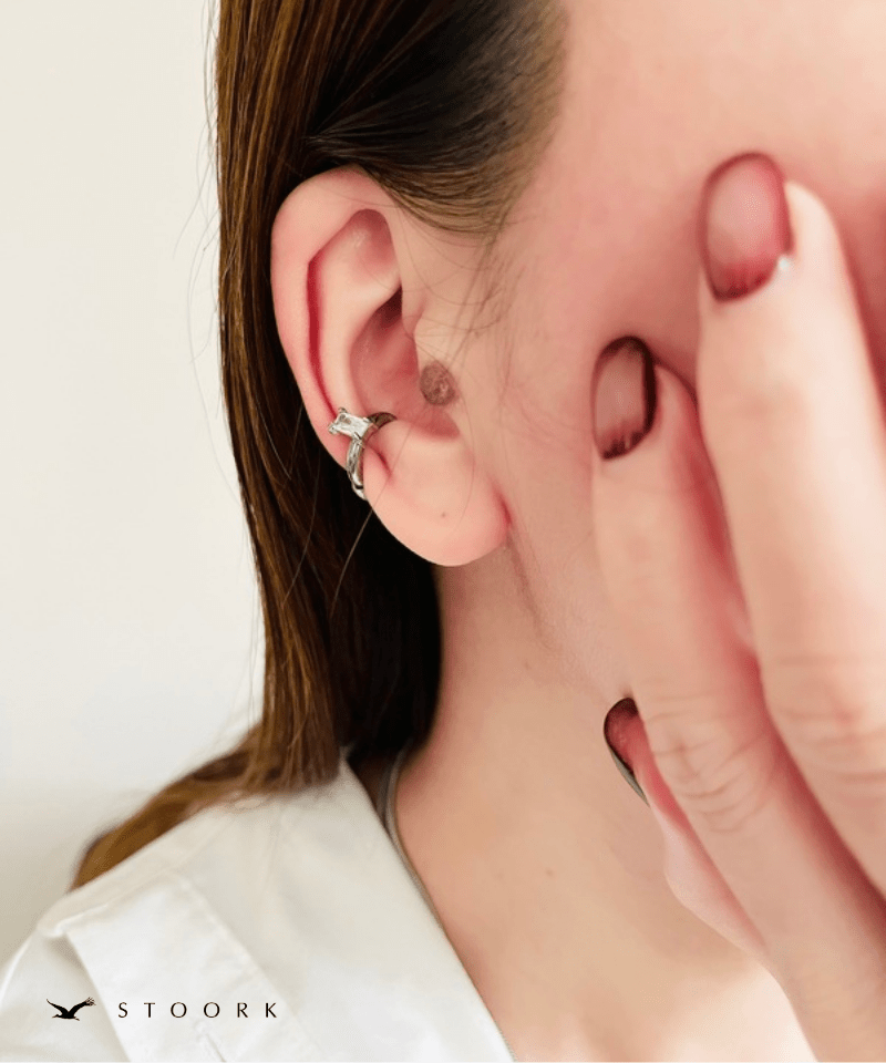 One Stone Hoop Earring - stoork