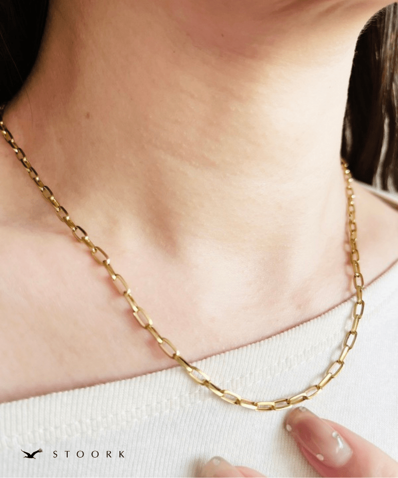 Paper Clip Chain Necklace - stoork