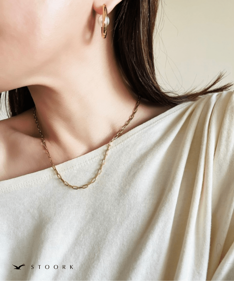 Paper Clip Chain Necklace - stoork