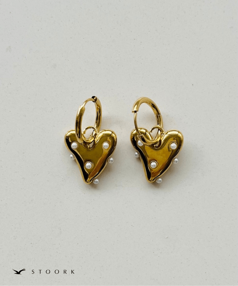 Pearl Dot Heart Pierce - stoork