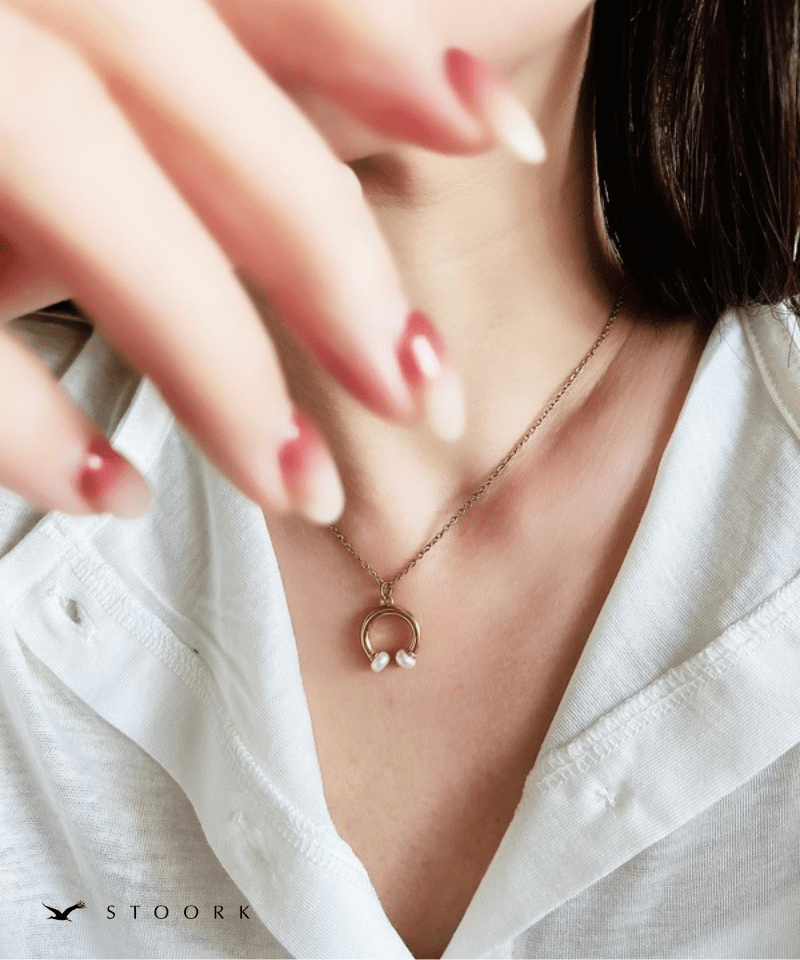 Pearl Horseshoe Necklace - stoork