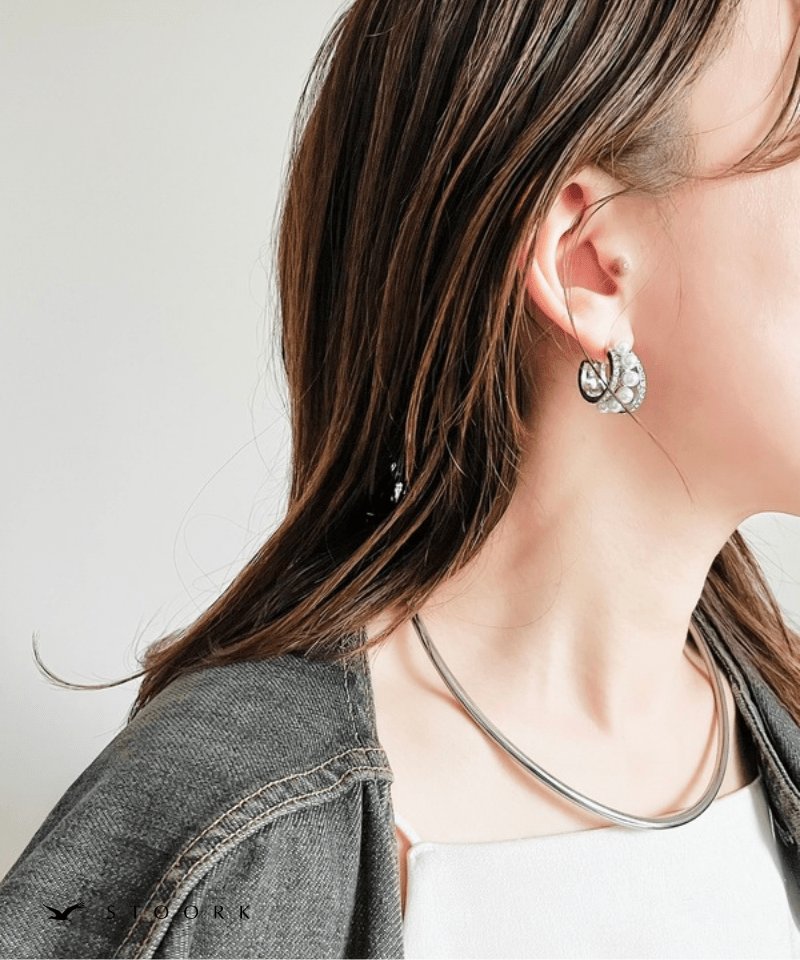 Pearl Layer Hoop Pierce - stoork