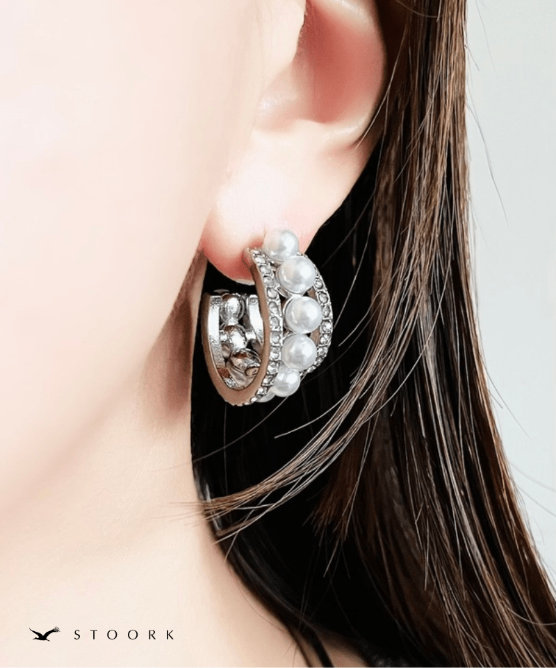 Pearl Layer Hoop Pierce - stoork