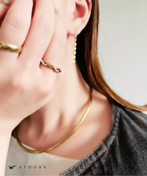 Pearl Metal Twist Ring - stoork