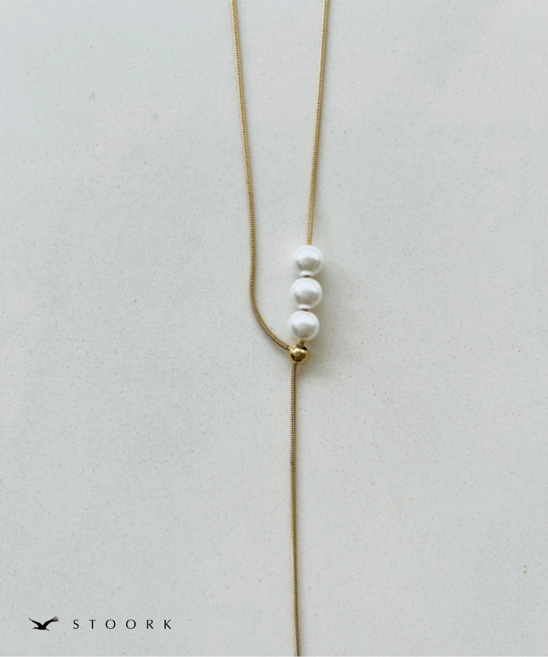 Pearl Slider Necklace - stoork