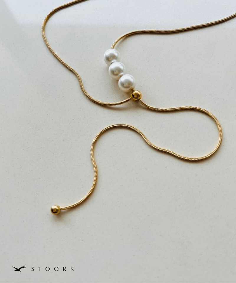 Pearl Slider Necklace - stoork
