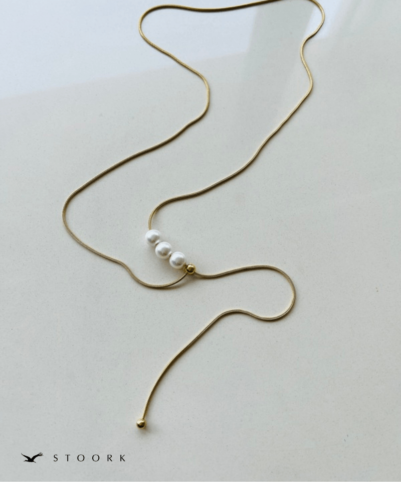 Pearl Slider Necklace - stoork