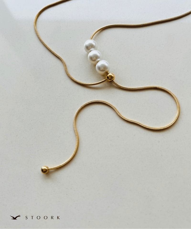 Pearl Slider Necklace - stoork