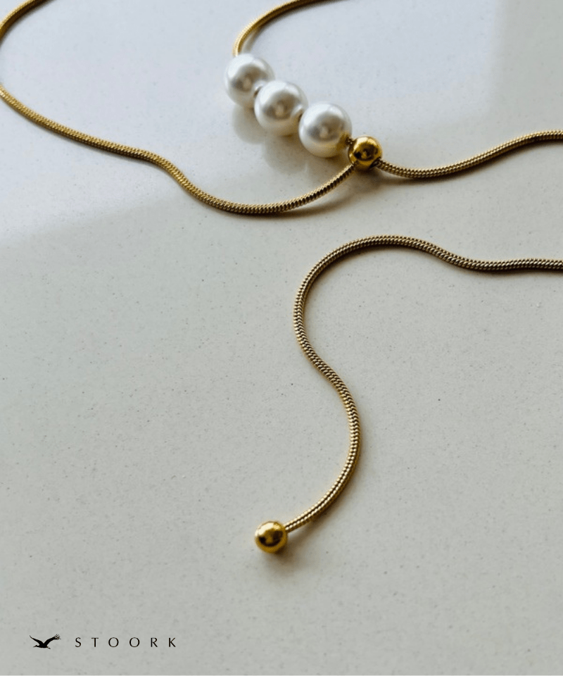 Pearl Slider Necklace - stoork