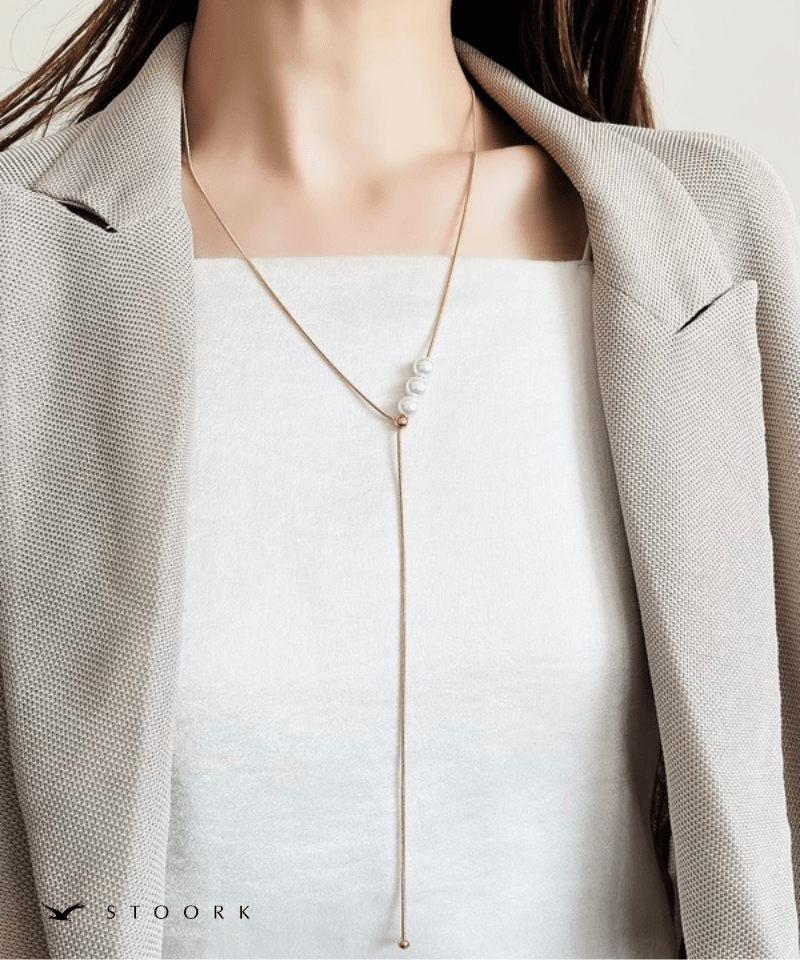Pearl Slider Necklace - stoork
