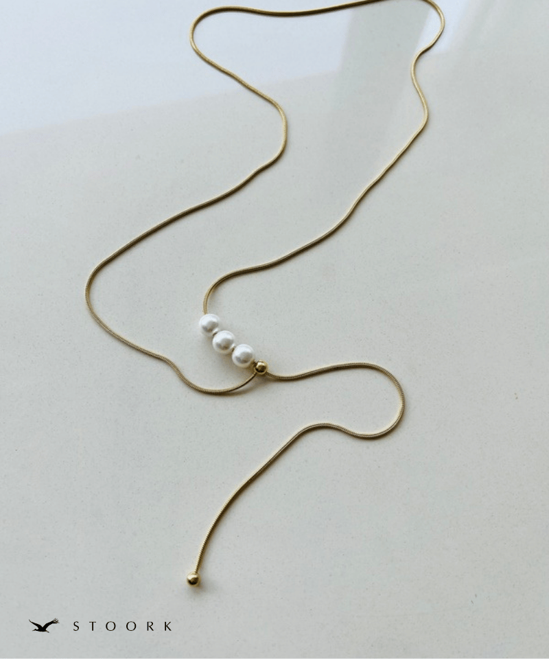 Pearl Slider Necklace - stoork