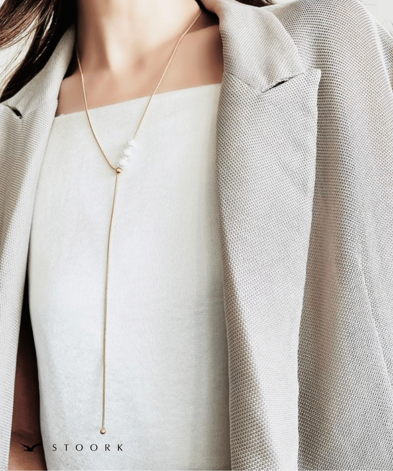 Pearl Slider Necklace - stoork