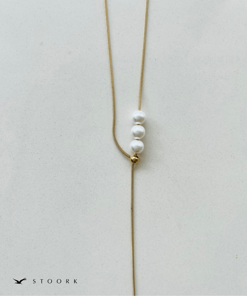 Pearl Slider Necklace - stoork