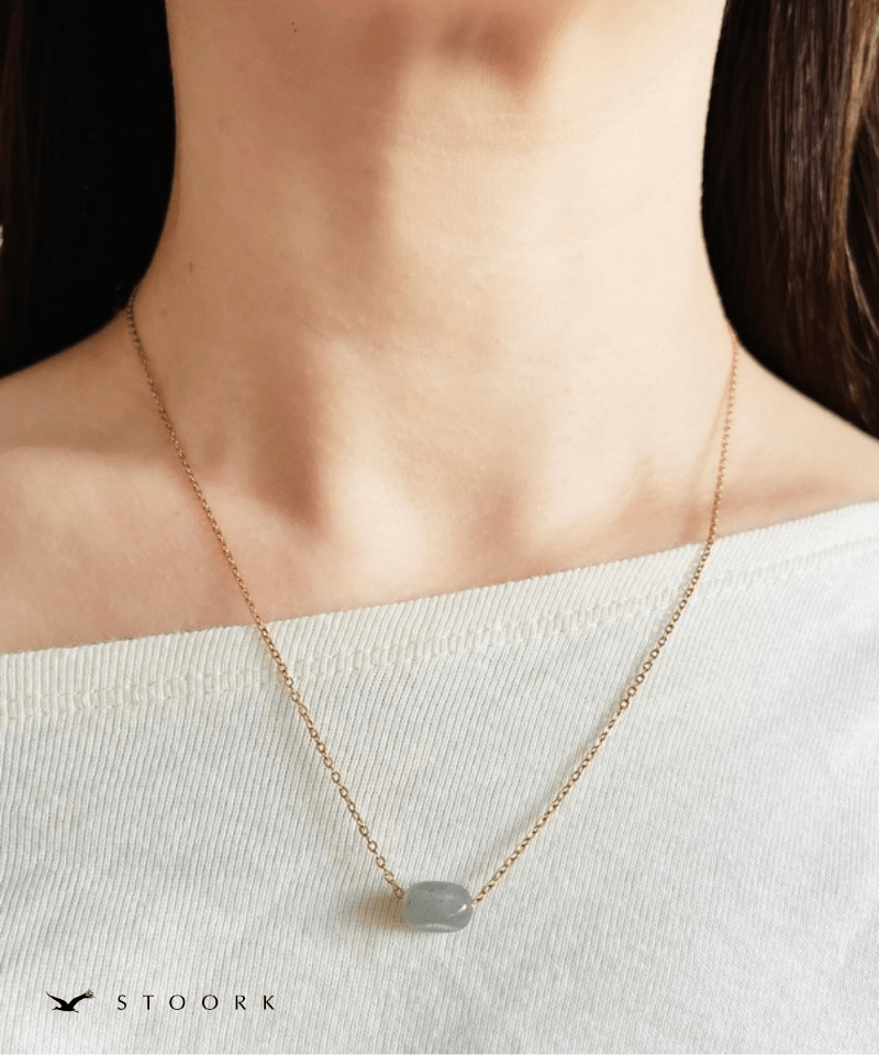 Petite Blue Gem Necklace - stoork
