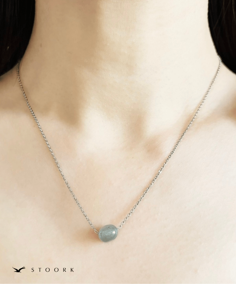 Petite Blue Gem Necklace - stoork