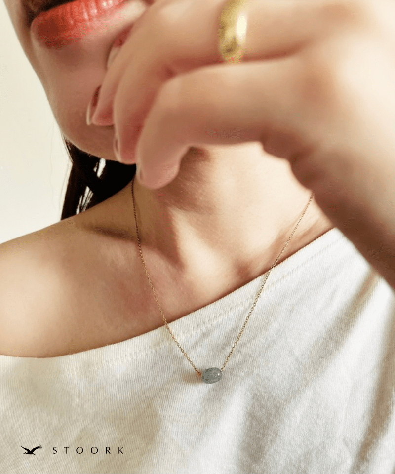 Petite Blue Gem Necklace - stoork