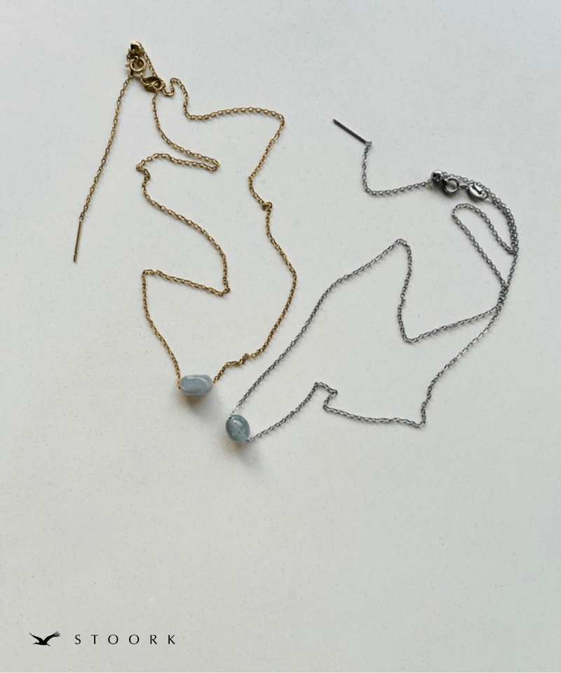 Petite Blue Gem Necklace - stoork