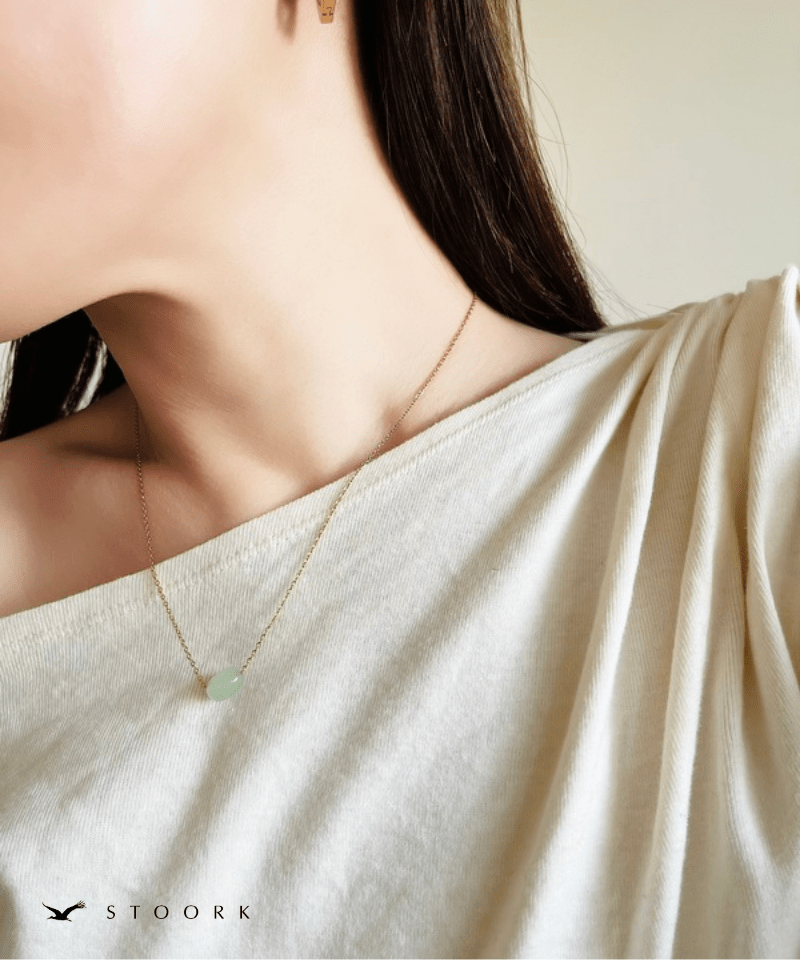 Petite Green Gem Necklace - stoork