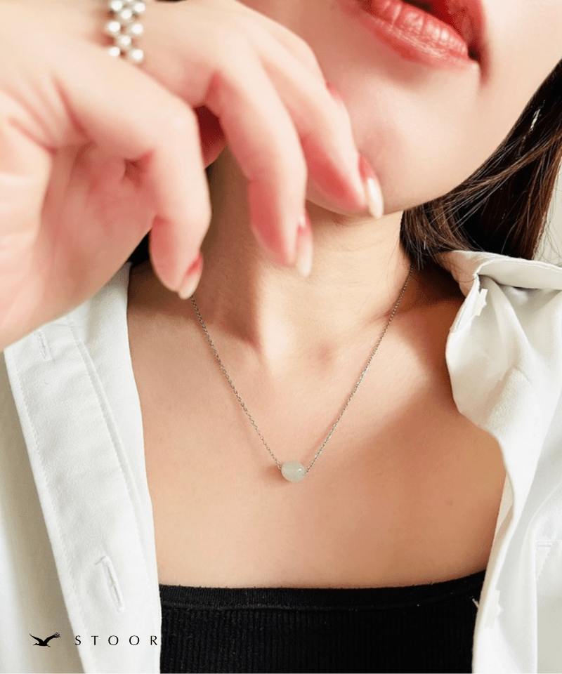Petite Green Gem Necklace - stoork