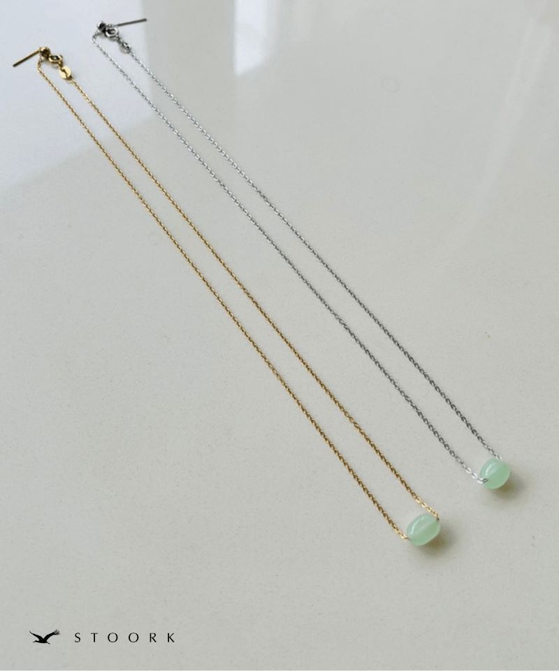 Petite Green Gem Necklace - stoork