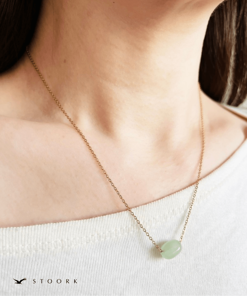 Petite Green Gem Necklace - stoork